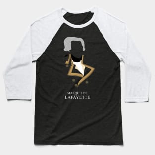 Marquis de Lafayette - Minimalist Portrait Baseball T-Shirt